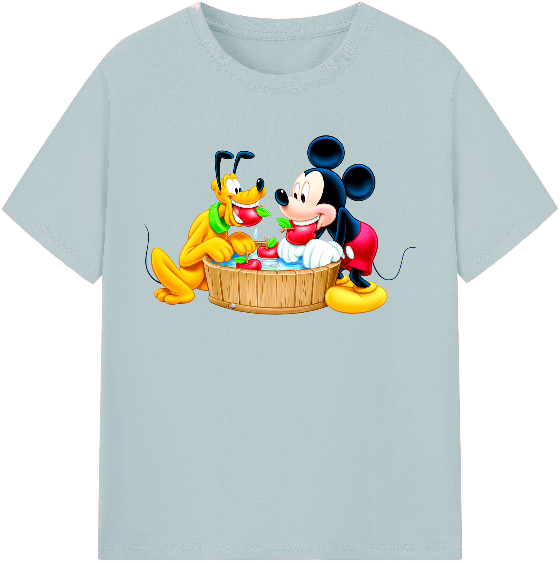（画像用） ミッキーマウス Mickey Mouse 綿100％半袖Tシャツ（フロントプリント）